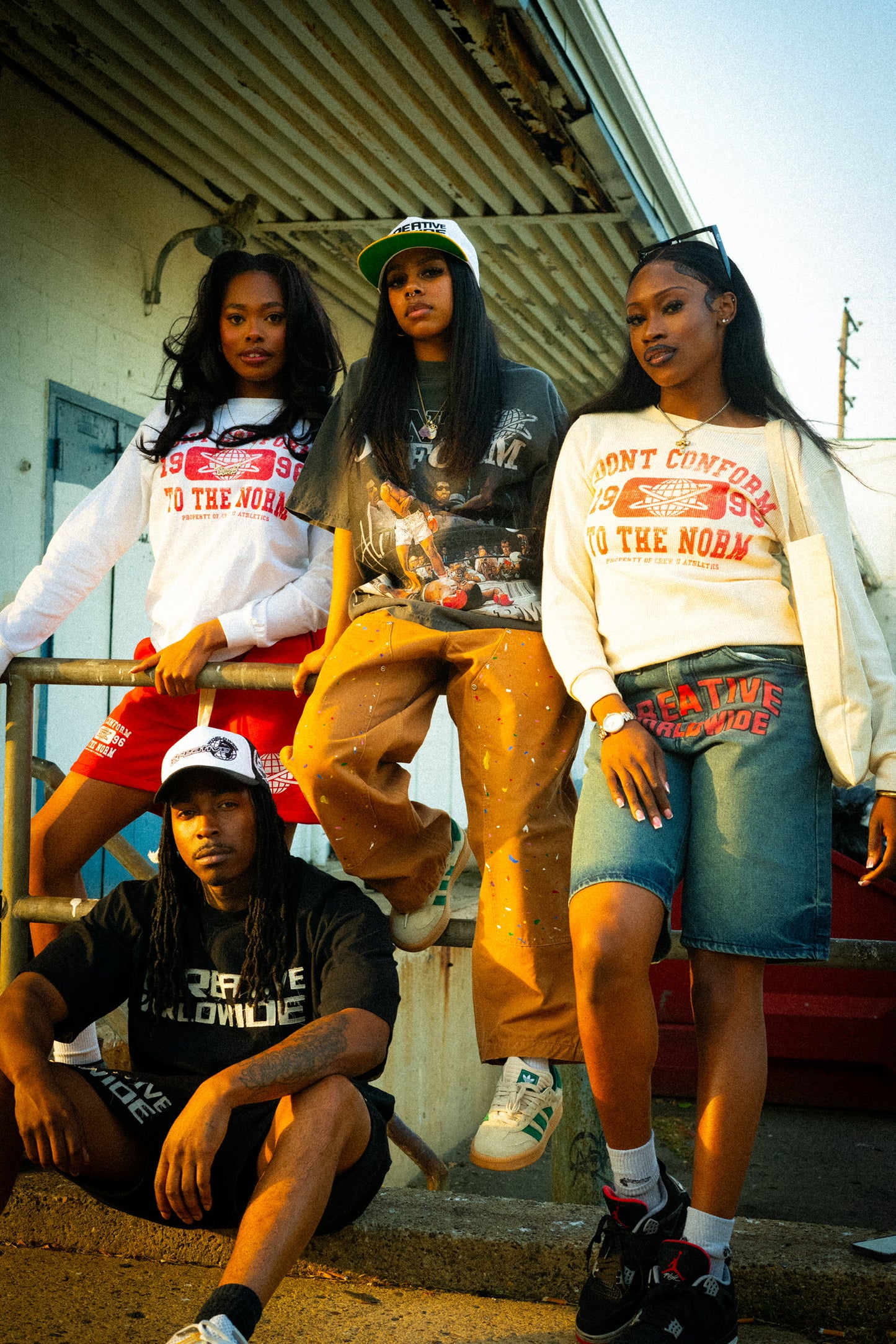 Don't Conform To The Norm Sweat Shorts - Red (PRE-ORDER ONLY)