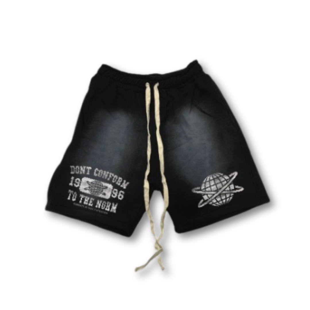 Don't Conform To The Norm Sweat Shorts - Black (PRE-ORDER ONLY)